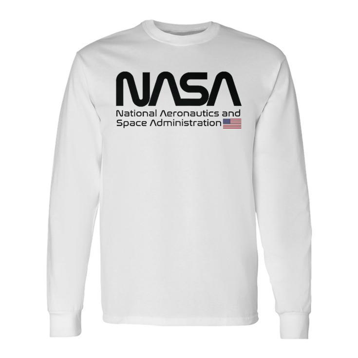 Nasa National Aeronautics And Space Administration Usa Langarmshirts Geschenkideen