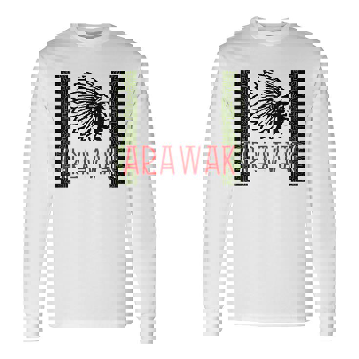Nation Arawak Indigène Amérindien Coiffe T-shirt à manches longues