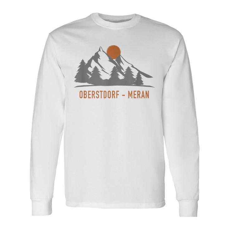 Oberstdorf Meran Fernwanderweg E5 Alpenüberquerung Langarmshirts Geschenkideen