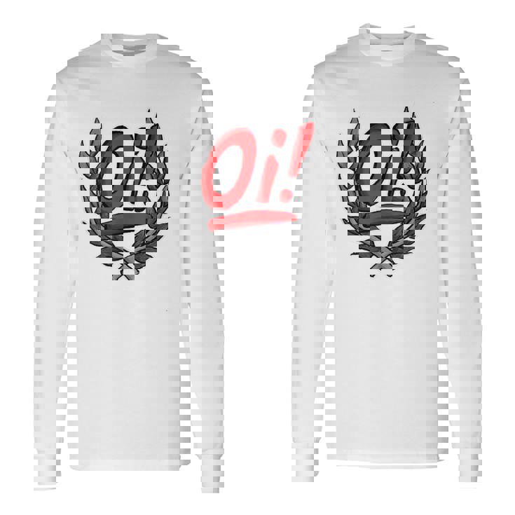Oi Oi Oi Skinhead Hardcore & Ska Punk Sin Mangas Camiseta de manga larga