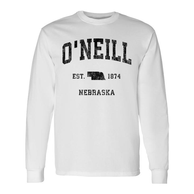 O'neill Nebraska Ne Sports intage Gray Langarmshirts Geschenkideen