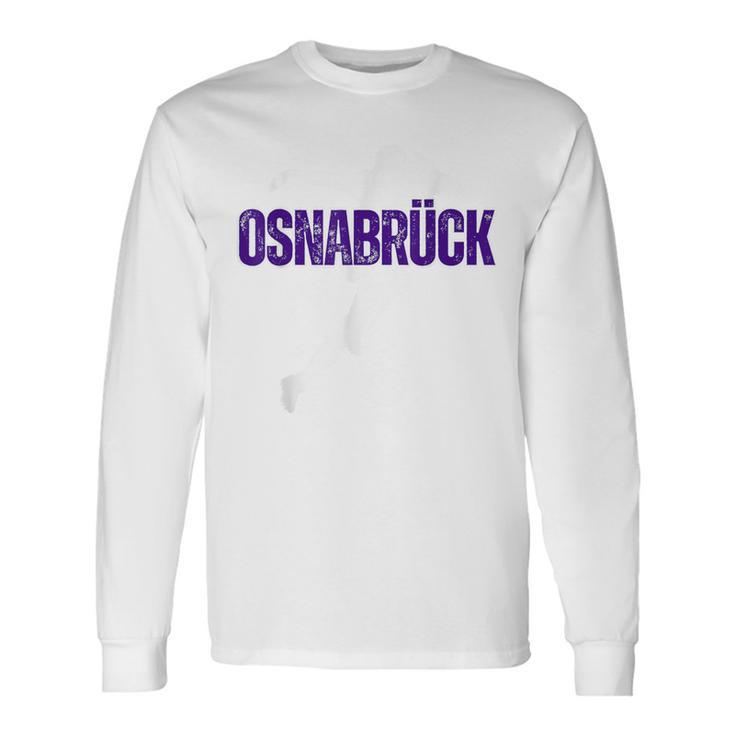 Osnabrück Football Fan Purple Purple Langarmshirts Geschenkideen