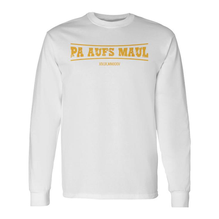 Pa Aufs Maul Blue Langarmshirts Geschenkideen