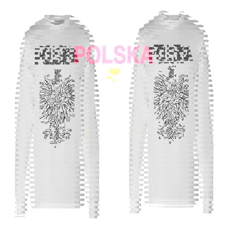 Polska Polish Poland Camiseta de manga larga Ideas de regalos