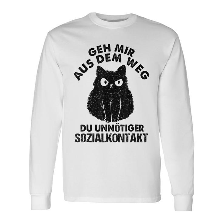 Retro Geh Mir Aus Dem Weg Du Unnötiger Sozialkontakt Geh Mir Aus Langarmshirts Geschenkideen