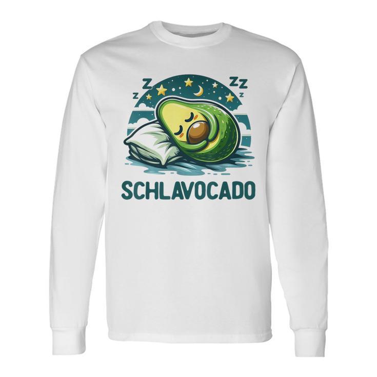 Schlavocado Avocado Pyjama Nachthemd Schlafanzug Langarmshirts Geschenkideen