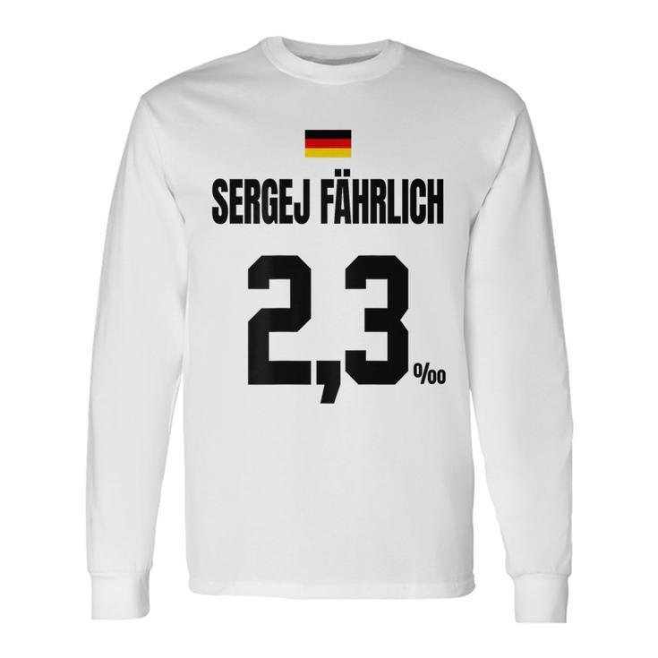 Sergej Fährlich Sauftrikot X Malle Party Trikot Deutschland Langarmshirts Geschenkideen