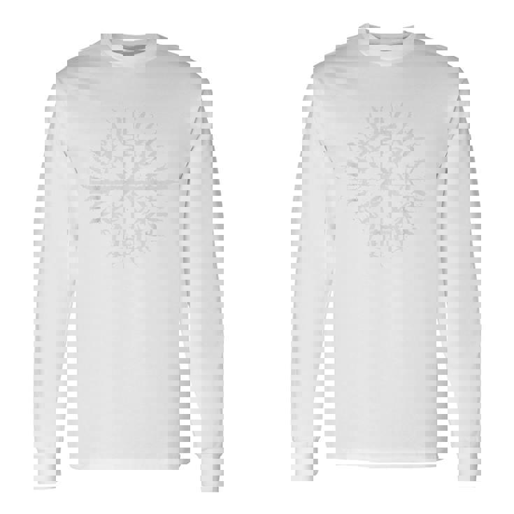 Símbolosikingos Clásicos Brújulaegvisir Nordic Rune Camiseta de manga larga