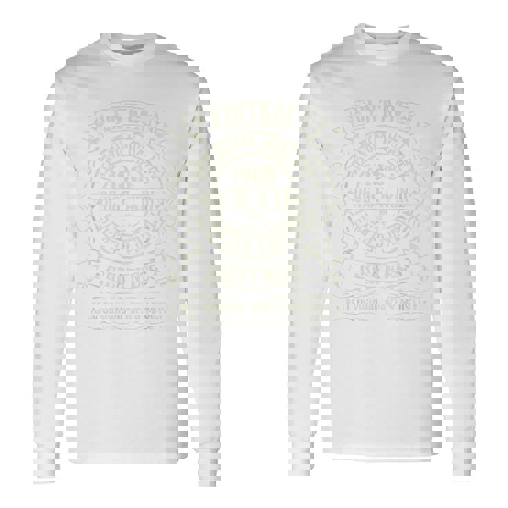 Sintage De 1968 Para Hombre Retro Divertidas Cumpleaños De 1968 Camiseta de manga larga