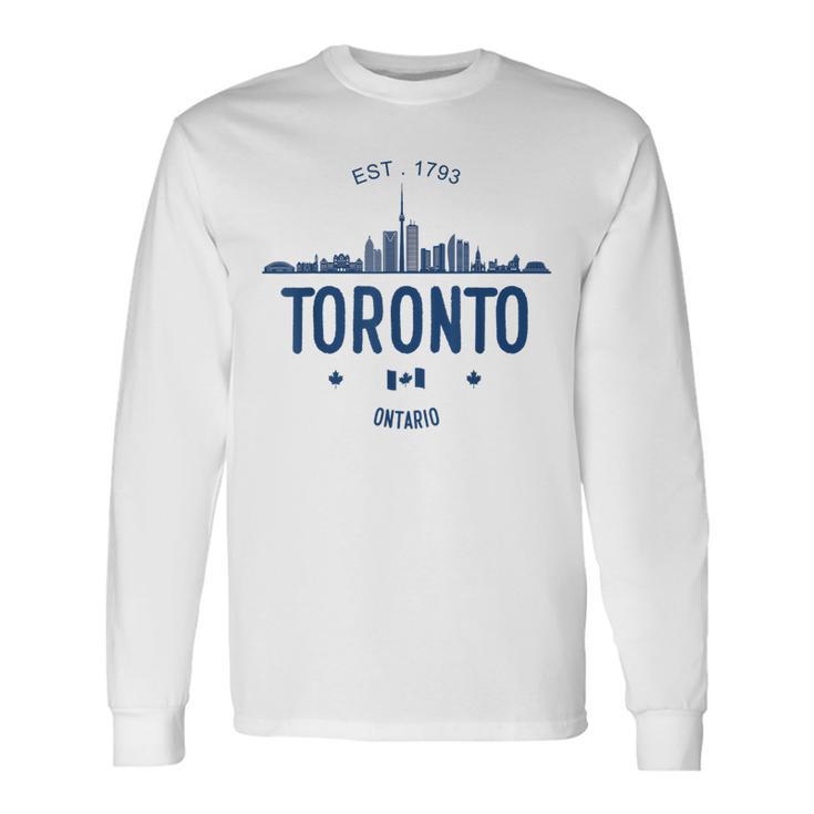 Skyline Toronto Canada Langarmshirts Geschenkideen