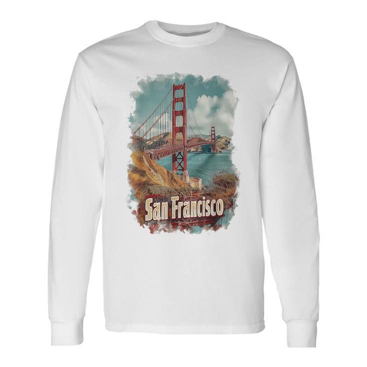 Souvenir Du Golden Gate Bridge De San Francisco En Californie T-shirt à manches longues