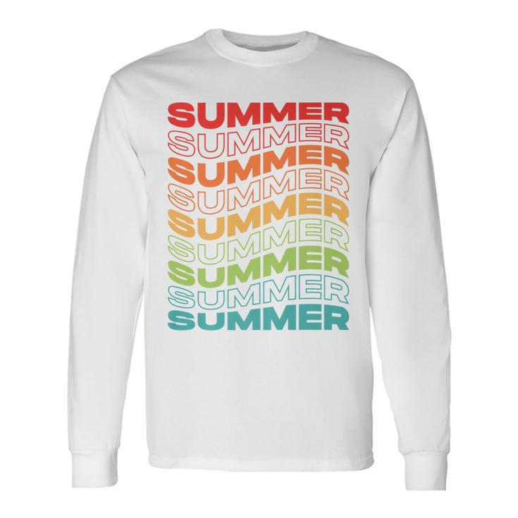Summer Streetwear Modern Long Sleeve T-Shirt