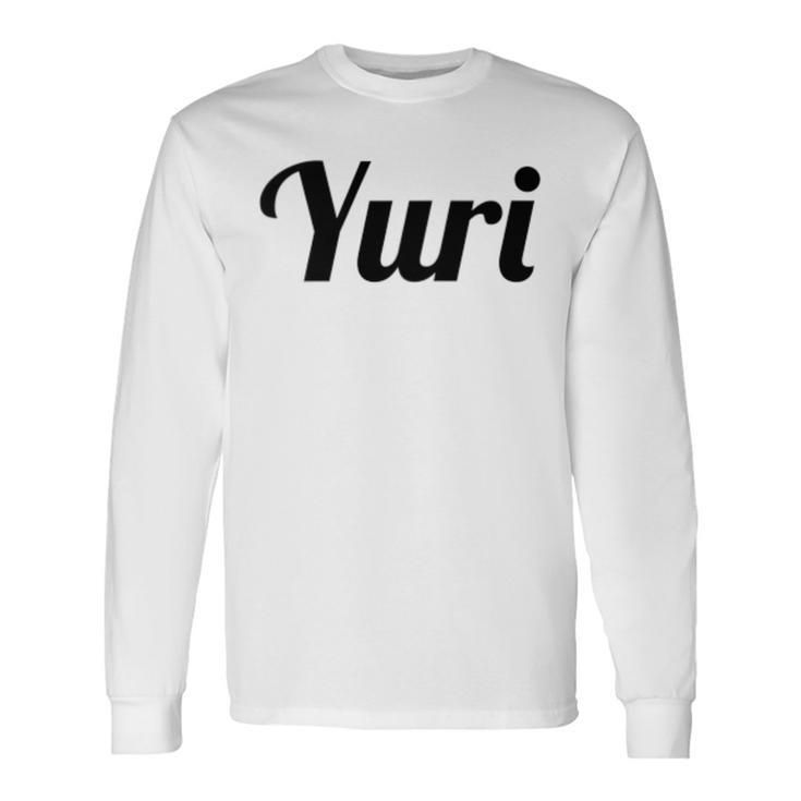 Top That Says The Name Yuri Niedliche Erwachsene Kinder Grafik Langarmshirts Geschenkideen