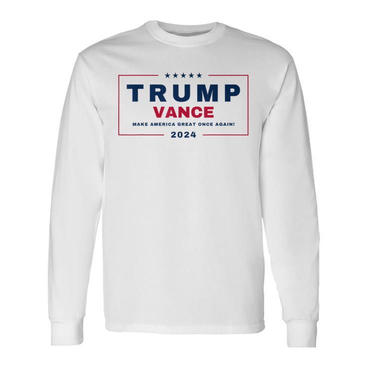 Trump Make America Great Again Long Sleeve T-Shirt – MAGA 2024 – USA President Tee – Men's S-3XL