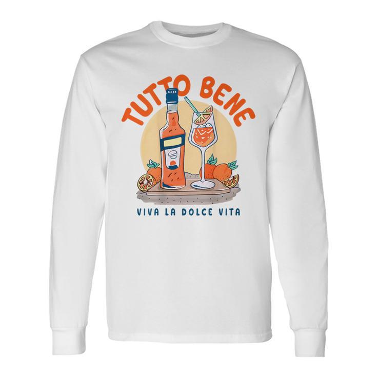 Tutto Bene Xiva La Dolceita Aperoil Spritz Club Back Langarmshirts Geschenkideen