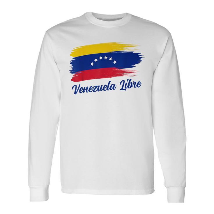 Venezuela Flag Proud Americanenezuelanenezuela Libre Langarmshirts Geschenkideen