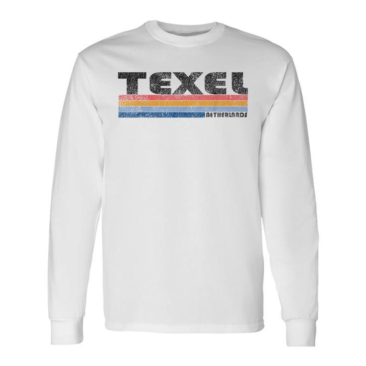 Vintage 1980S Style Texel Netherlands Langarmshirts Geschenkideen