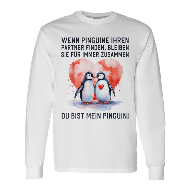 Wenn Penguins Ihre Liebe Finden Couples Gray Langarmshirts Geschenkideen