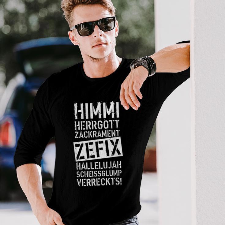 47 Himmi Herrgod Zackrament Zefix Hallelujah Langarmshirts Geschenke für Ihn