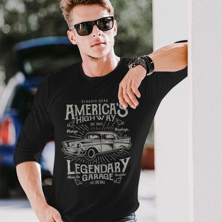 50Sintage Retro Carintage Car S Langarmshirts Geschenke für Ihn