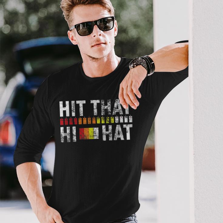 808 Hit That Hi Hat Roland 808 Drum Machine Langarmshirts Geschenke für Ihn