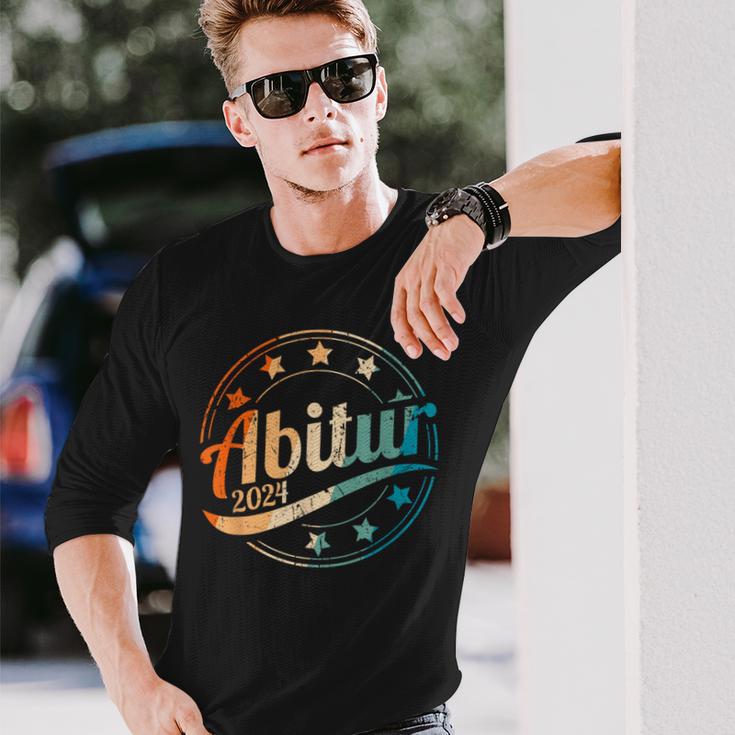 Abitur 2024 Retrointage Prüfung Bestanden Abi 2024 Langarmshirts Geschenke für Ihn