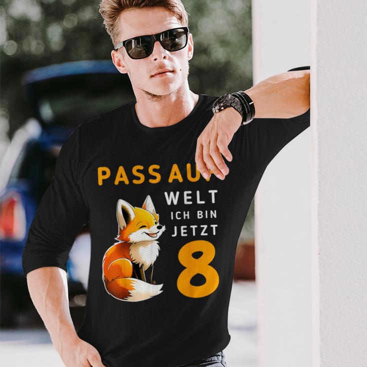 Achte Geburtstag Pass Auf Welt Ich Bin Jetzt 8 Acht Langarmshirts Geschenke für Ihn