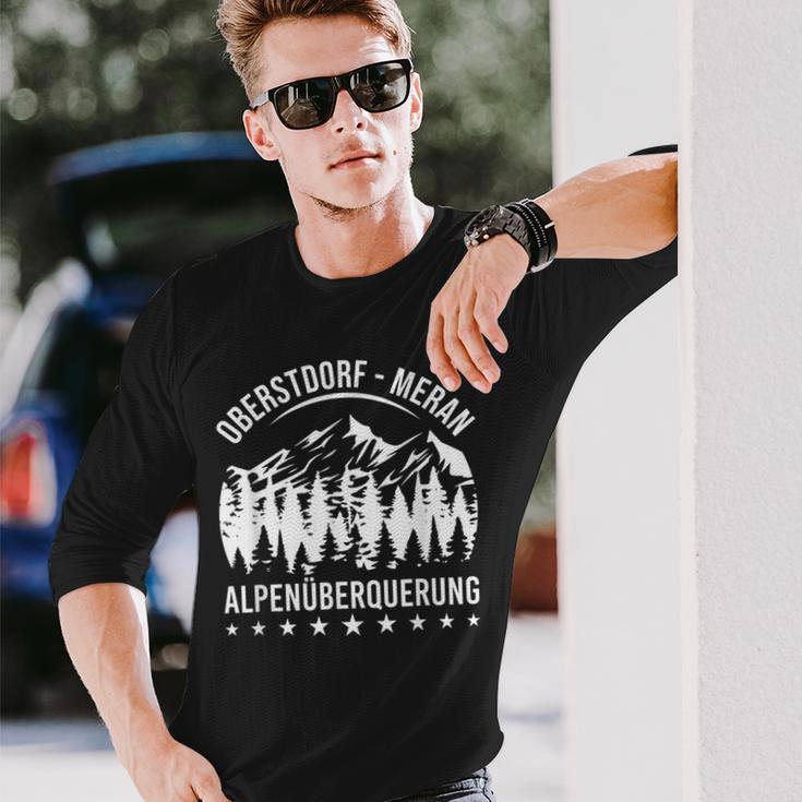 Alpenüberquerung Oberstdorf Merano E5 Alpine Crossing Langarmshirts Geschenke für Ihn