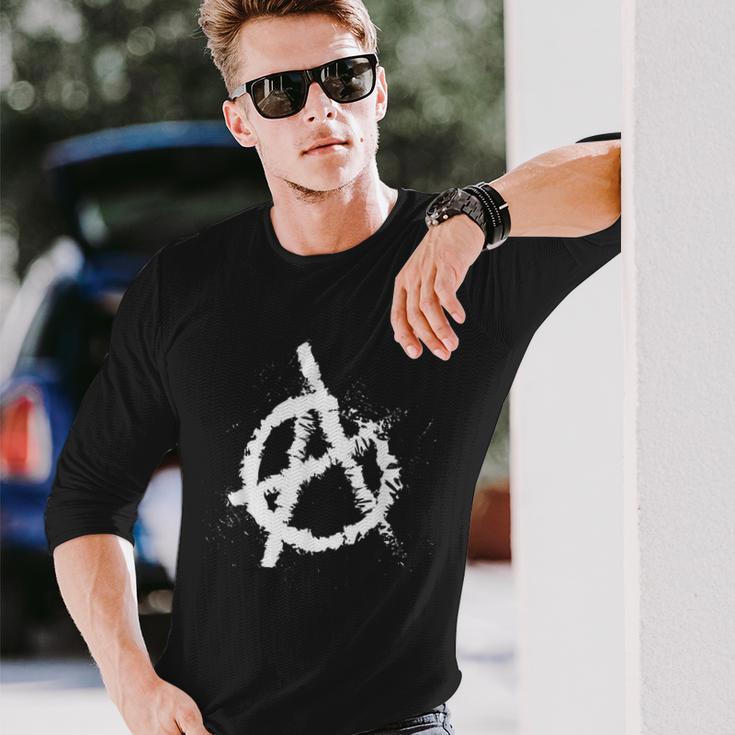 Anarchy Symbol Anarchy Punk Graffiti Punk Rock Langarmshirts Geschenke für Ihn