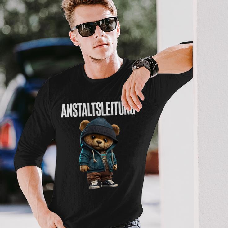 Anstaltsleitung Teddy Bear Langarmshirts Geschenke für Ihn