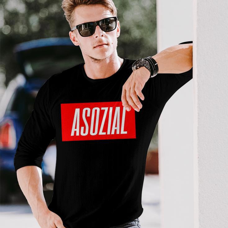 Asozial Langarmshirts Geschenke für Ihn