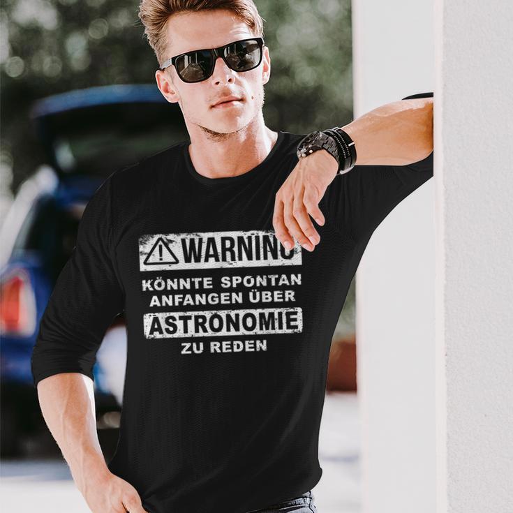 Astronomie Könnte Spontan Über Astronomie Speechen Text In German Langarmshirts Geschenke für Ihn