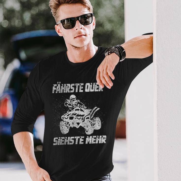 Atv Quad Bike Offroad Quad Driver Slogan Drift Langarmshirts Geschenke für Ihn