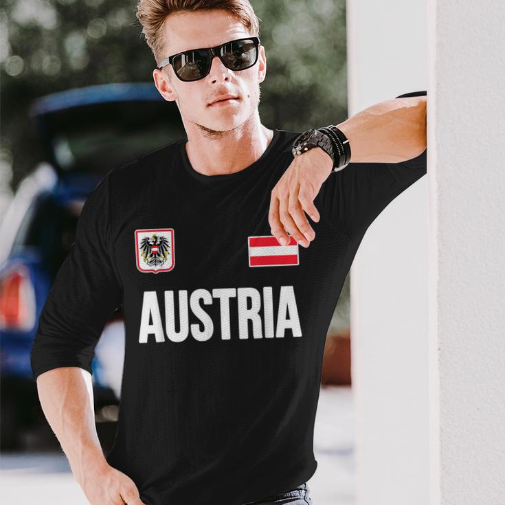 Austria Austria Flag Austria Souvenir Langarmshirts Geschenke für Ihn