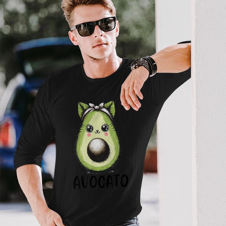 Avocado Cat Avocato Langarmshirts Geschenke für Ihn