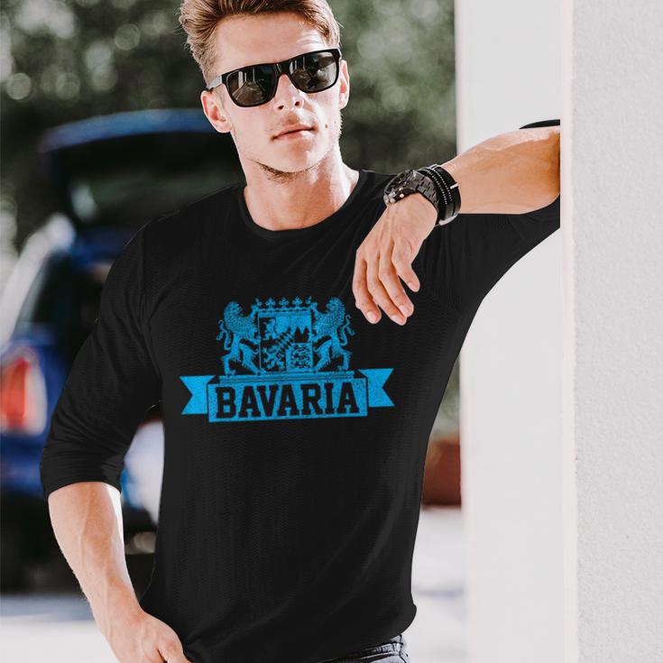 Bavaria Bavaria Bavarian Flag Pride Souvenir Langarmshirts Geschenke für Ihn