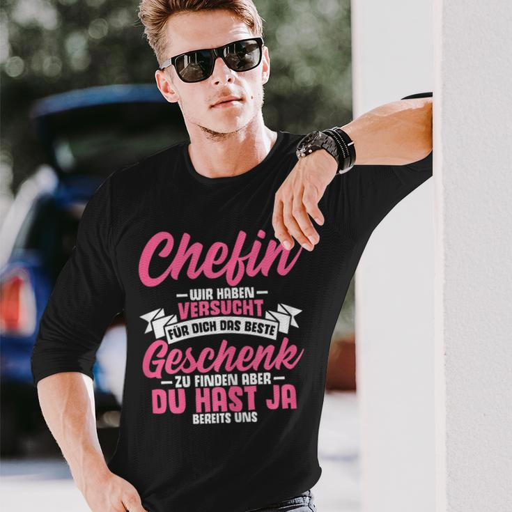 Beste Chefin Best Team Workmate Langarmshirts Geschenke für Ihn