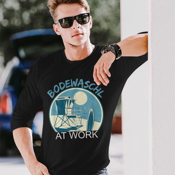 Bodewaschl At Work Bathmeister Lifeguard Langarmshirts Geschenke für Ihn