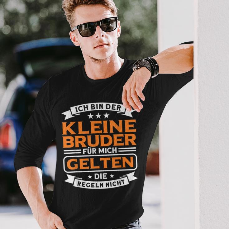 Bruder Für Mich Geln Die Regeln Nicht Kleiner Bruder German Lang Langarmshirts Geschenke für Ihn