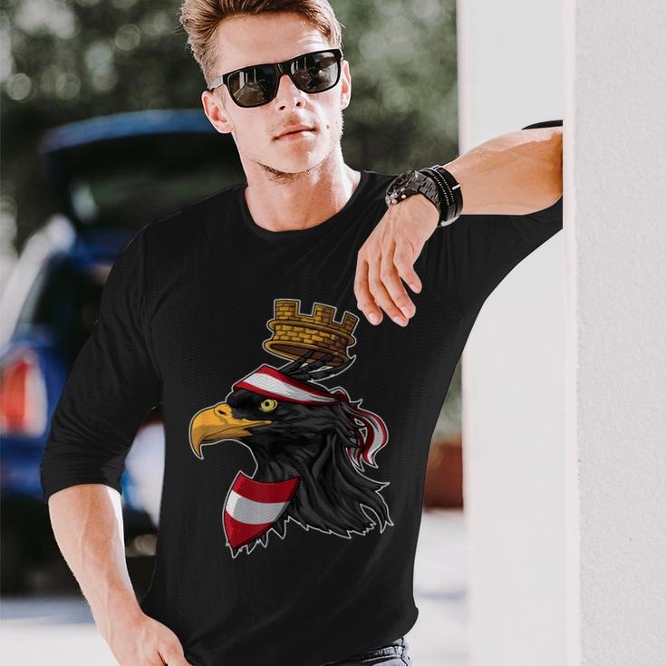 Bundeseagle Austria Proud Eagle Patriot Langarmshirts Geschenke für Ihn