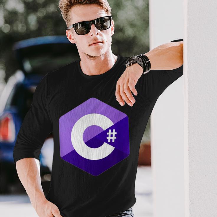 C C Sharp Programmer Langarmshirts Geschenke für Ihn