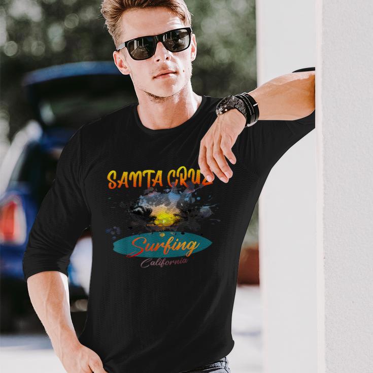 California Santa Cruz Surfing Langarmshirts Geschenke für Ihn