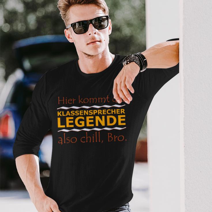 Chill Bro Frecher Spruch Geschenk Klassensprecher Legende Langarmshirts Geschenke für Ihn