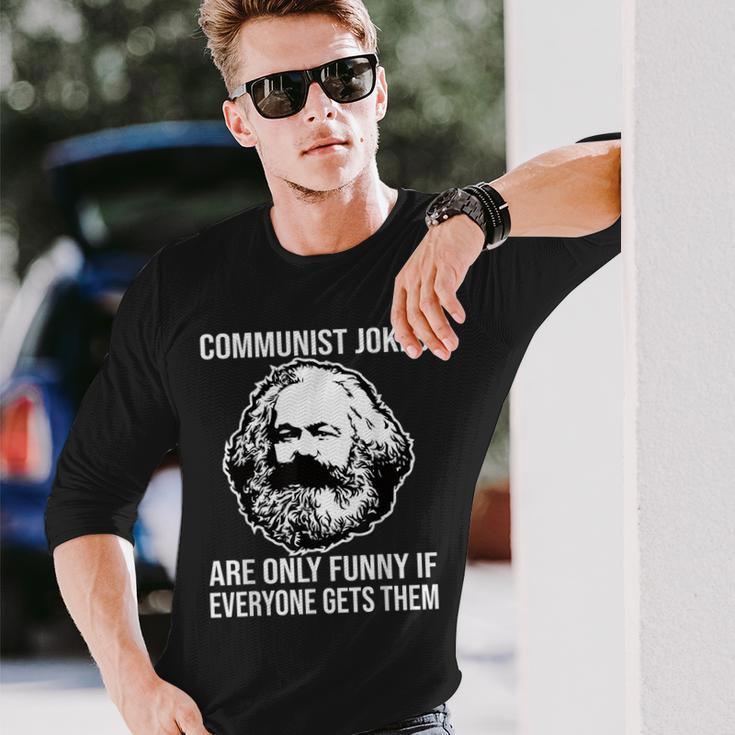 Communism Memes Socialism Marxism Karl Marx Langarmshirts Geschenke für Ihn