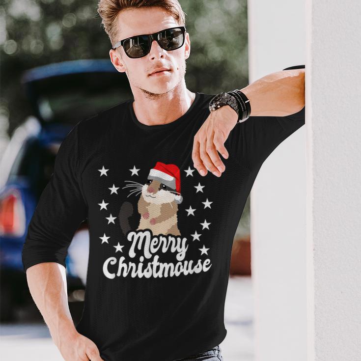 Cute Merry Christmas Garden Sleeper Langarmshirts Geschenke für Ihn