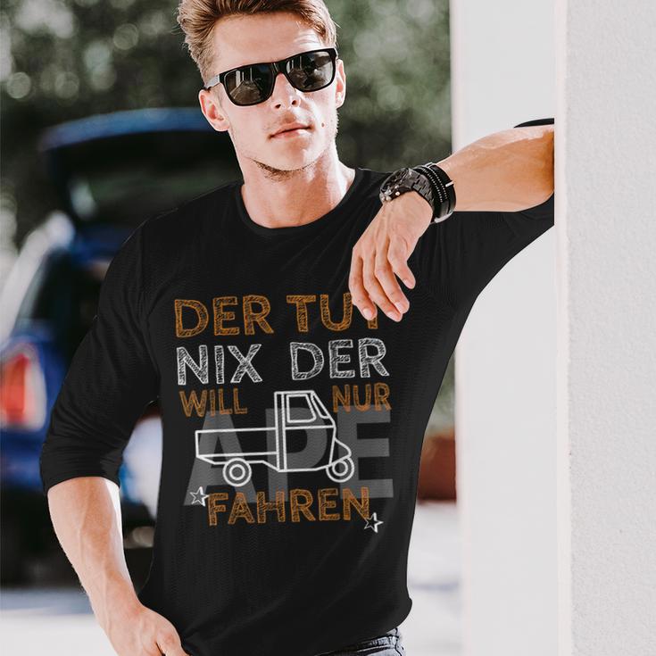 Der Tut Nix Will Nur Ape 50 Fahren I Ape Tm Saying Ape Langarmshirts Geschenke für Ihn