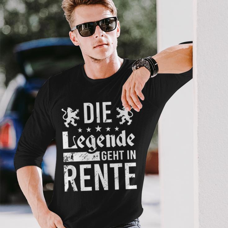 Die Legende Geht In Rentner The Legend Goes Langarmshirts Geschenke für Ihn