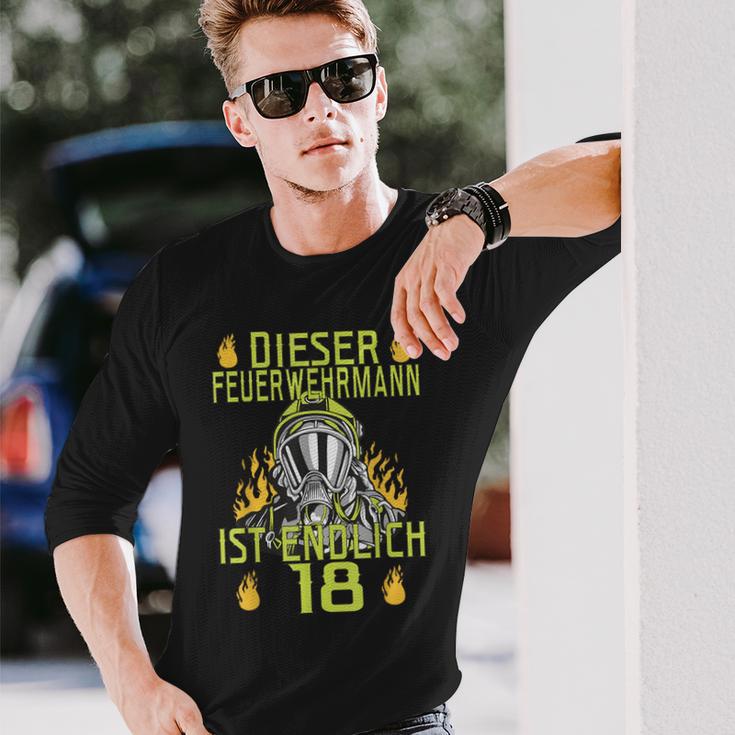 Dieser Feuerwehrmann Ist Endlich 18 Langarmshirts Geschenke für Ihn