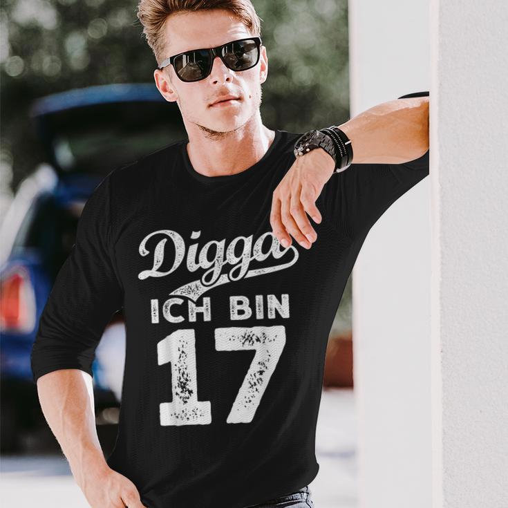 Digga Ich Bin 17 Jahre 17Th Birthday Langarmshirts Geschenke für Ihn