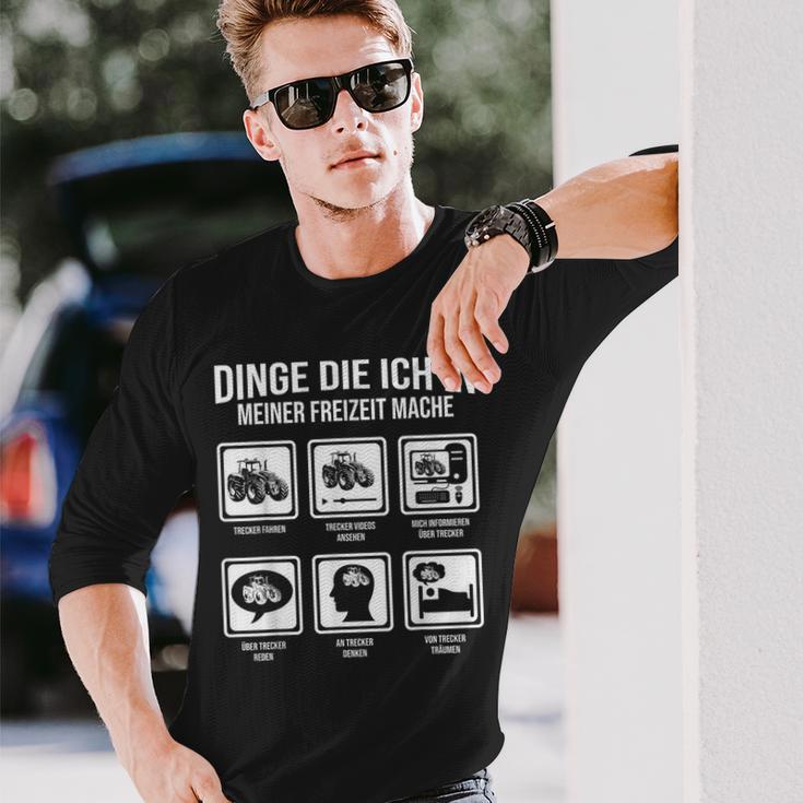 Dinge Die Ich In Meiner Freizeit Mache Tractor Langarmshirts Geschenke für Ihn